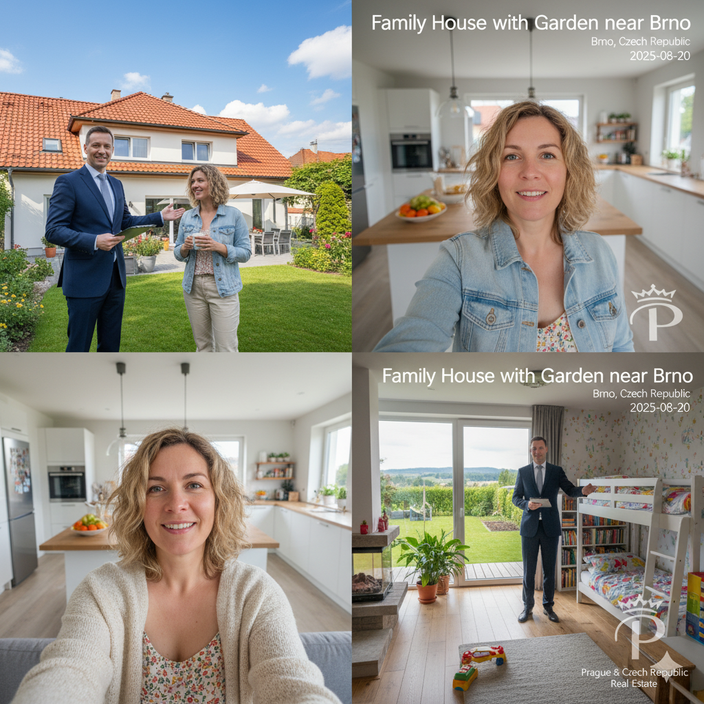 Family House with Garden near Brno